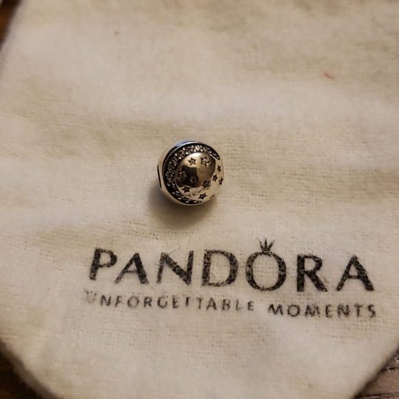 Pandora moon and star clip charm